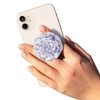 Kasitus Cute Clear Flower Shape Collapsible Expandable Translucent Stand Multi Functional Mobile Phone Grip & Kicktand（Purple）