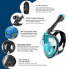 Jwintee Full Face Snorkel Mask, Diving Mask for Kids and Adults,180° Panoramic View Snorkel Mask with Camera Mount, Safe Breathing, Anti-Leak&Anti-Fog