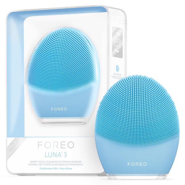 FOREO LUNA 3 Facial Cleansing Brush | Combination skin | Anti Aging Face Massager | Enhances Absorption of Facial Skin Care Products | For Clean & Healthy Face Care | Simple & Easy | Waterproof