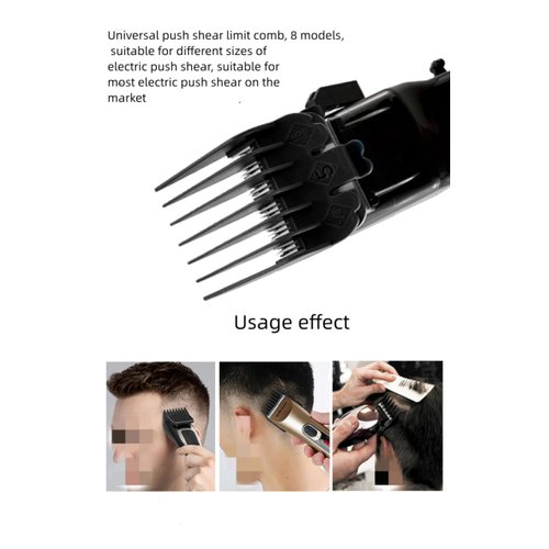 8 Pcs Professional Hair Clipper Combs Guides, Wahl Replacement Guards Set #3171-400 – 1/8” to 1” Fits Most Size Wahl Clippers/Trimmers