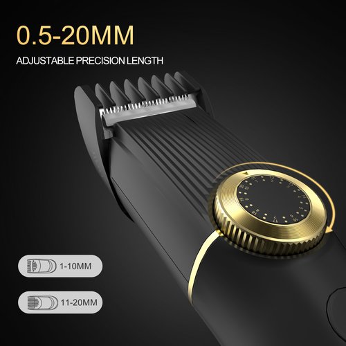 VOVGUU Beard Trimmer for Men 15 PCS Mens Grooming Kit with Cordless Hair Clippers, Electric Razor,Nose Trimmer, Design Trimmer,Shavers for Mustache,Body, Face, Ear,USB Rechargeable & LCD Display Gift