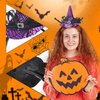 Halloween Headband Purple Witch Wizard Hat Headband Witch Wizard Spiderweb Headwear Mini Pointy Hair Hoop Halloween Party Hairband Holiday Accessories Halloween Dress up Party Supplies Decorations