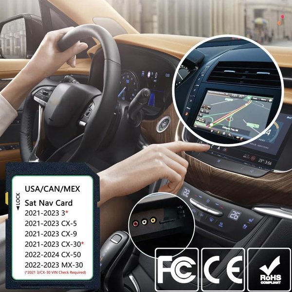 Upgraded Navigation SD Card Map USA/CAN/MEX TD2K 66EZ1 B 2021/22/23-Cx5. 2021/22/23-Cx9. Cx50-2022/23. Mx30-2022/23. 2021/22/23-Cx30. 2021/22/23- Model 3, TD2K66EZ1B Latest Navigation SD Card
