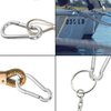 Mixiflor 5pcs Stainless Steel Swivel Eye Snap Hook Flag Pole Clips,with 5pcs Snap Hook Carabiner Diving Clips Spring Hooks for Bird Feeders, Pet Chains, Dog Tie-Out Cable, Keychains and More