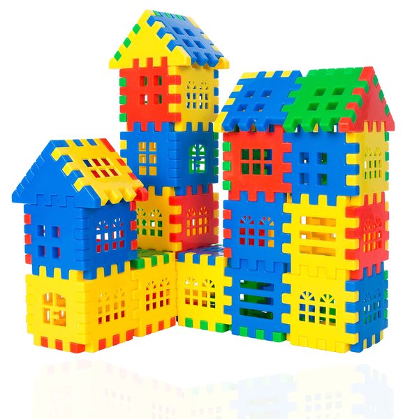 Chuntian Interlocking Building Blocks Toys for Kids - Toddlers Building Blocks Educational Toys Set 70 PCS 45F