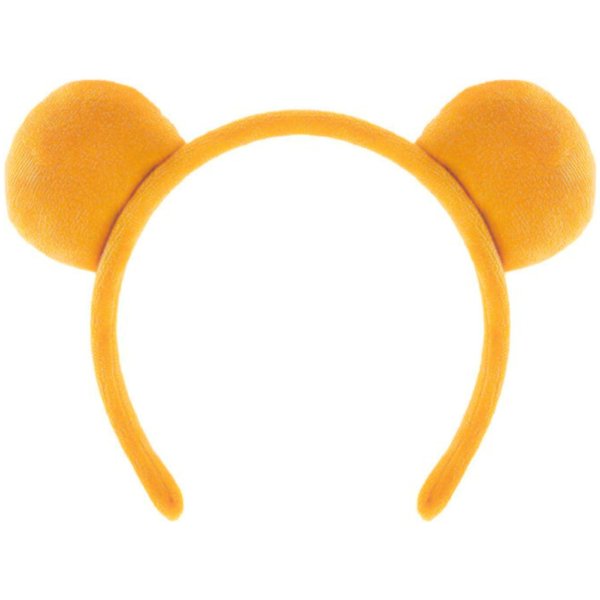 DaliDali Yellow Bear Ears Headband Adult, Bear Costume for Halloween Festival Cosplay Party, Bear Headband Hairband for Makeup Face Washing, Bear Ear Headband (1 Count,Yellow)