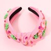 Flamingo Headbands for Women Summer Beach Headbands Tropical Palm Tree Headband Boho Hawaiian Headbands Crystal Top Knot Headband Summer Accessories Beach Vacation Outfit Party Favors (Flamingo D)