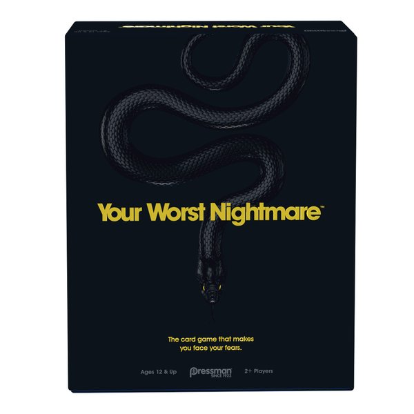 Your Worst Nightmare by Pressman - The Card Game That Makes You Face Your Fears, Black
