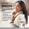 SOLARAY Vitamin C & Echinacea Root | Healthy Immune System Support w/ 500 mg VIT C & 300 mg Echinacea Per Capsule | Non-GMO & Vegan | 60 VegCaps