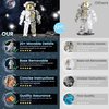blast orby Space Astronaut Building Block Set, 966 Pcs Astronaut Building Set for Adults, Space Building Kit Toys Gifts for Kids 8-14 with Display Stand