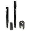NeoPRO Presta Valve Extension Extender Kit (Pack of 2) w/Valve Key and Cap - Available in 4 Lengths - 20,30,40,60 mm (Black, 40mm)