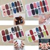 XEAOHESY 30 Sheets Colorful Nail Polish Strips Stickers Self-Adhesive Full Nail Wraps Decals Manicure Kit with Nail File for Women Girls Nail Art (Flower Series)