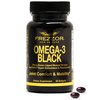 FREZZOR Omega 3 Black, Highest amount Green Lipped Mussel Oil, Made in New Zealand, UAF1000+, Inflammation, Joint Care & Relief, Heart & Immune Support, No Fishy Aftertaste, 450mg, 1-Pack, 60 Softgels