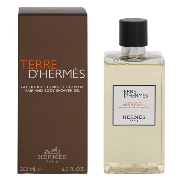 Hermes Terre d'Hermes for Men Hair and Body Shower Gel, 6.8 Ounce