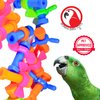 Bonka Bird Toys 2026 Pk12 Plastic Bolt and Wing Nuts Foot Talon Parrot Cage Toy, Conure, African Grey, Ringnecks, and Similar Breed Sizes