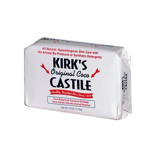Kirk's Castile Soap, Pure Botanical Coconut Oil - 4 Oz, 3 Ea/Pack (Pack of 6) by KIRK'S NATURAL