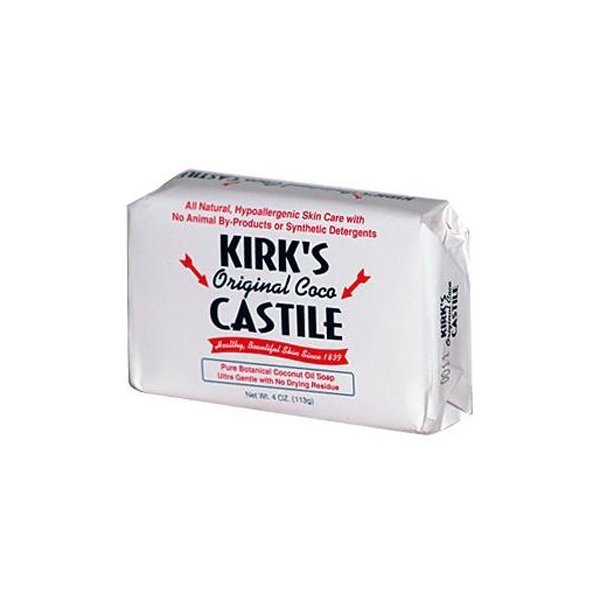 Kirk's Castile Soap, Pure Botanical Coconut Oil - 4 Oz, 3 Ea/Pack (Pack of 6) by KIRK'S NATURAL