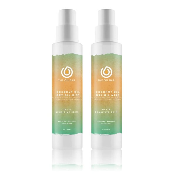 RLPType W Scented Coconut Oil Dry Oil Mist 2 x 5 oz Bottles