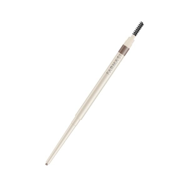 FARMASi Mechanical eyebrow pencil with brush, Soft Brown - Smudge-Proof Long-Lasting Mechanical Eyebrow Enhancer for Natural-Looking Brows