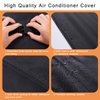 Window Air Conditioner Cover Outdoor, Luxiv Outside Window AC Unit Cover Black Dust-proof Waterproof AC Cover Outdoor Window AC Protection Cover (21Wx16Dx15H)