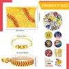 Siifert 390 Pcs Softball Party Favors Softball Team Gifts for Girls Women Include 30 Goodie Makeup Bags 30 Bracelet 30 Hair Ties 300 Sticker for Softball Sports Lovers Birthday Party Decoration