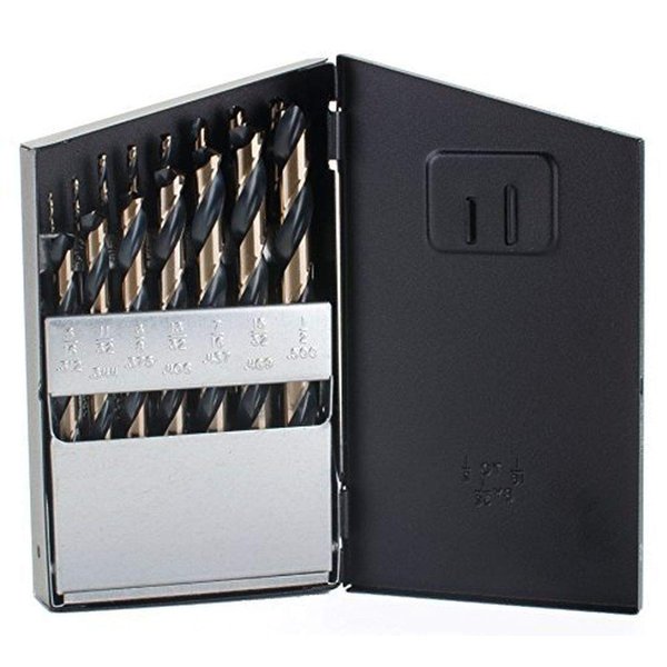 Norseman Drill and Tool 66470 SPM-15 135 Degree Split Point Magnum Sup Premium Mechanical Drill Bit Set (15 Piece)