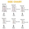 VIGRUE 205PCS 304 Stainless Steel Rivet Nut Assort Set Flat Head Threaded Rivetnut Insert Nutserts Assortment Kit(M3| M4| M5| M6| M8| M10)