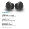 Herdio 3 Inch Waterproof Marine Speakers Full Range Audio Motorcycle Speaker Stereo System with MAX Power 140 W (Pair) for Motorcycle,Boat,Hot tub,UTV,ATV,Golf Carts,Powersports,CAR,SPA(Grey)