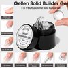 Gellen Solid Builder Gel for Nails, Multifunctional 3D Sculpting Gel for Nail Art, Sculpting Gel for Nail Art U V Nail Extension Gel 3D Molding Gel for Nails Art