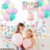 Comic Sweet Ice Cream Donut Birthday Party Decor, Cartoon 2D Comic HAPPY BIRTHDAY Party Banner Cake Toppers Balloons for Kids Awesome Ice Cream Theme Birthday Party Girls Candy Birthday Party Supplies