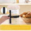 Tyniaide Sourdough Starter Kit, Sourdough Starter Jar 2 Pack (per jar 35 oz) - Glass Sourdough Crock Set. Reusable for DIY Homemade Sourdough Bread