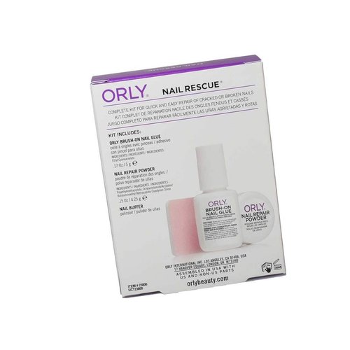 Treatment - NAIL RESCUE KIT Repair & Protect Cracked & Broken Nails [Brush-on Nail Glue 0.17oz + Nail Repaid Powder 0.15oz]