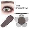 Erinde Single Gray Brown Matte Eyeshadow, Matte Shimmer Glitter Eye Shadow Pressed Powder Palette, Ultra-Blendable, Long Lasting, Intense Color Cool Brown Smokey Eye Makeup,Vegan & Cruelty Free