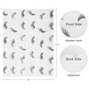 PRASNE Lashing Dental Bibs Disposable Pack of 125, Lash Pillow Cover of Lash Supplies, White 3-Ply Paper Poly Waterproof Towels, 13” x 18”, Black Eyelash Printed
