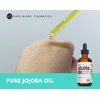 Kate Blanc Cosmetics Jojoba Oil for Hair Growth, Skin & Face (2oz) Facial Oil for Gua Sha Massage. 100% Pure & Natural Hair Oil Moisturize Nails, Ear, Scalps, Cuticles