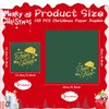 100 Pcs Christmas Napkins Team Naughty Nice Paper Napkin Disposable Nativity Gold Foil Santa Hat Napkin Red Green Guest Cocktail Napkin for Xmas New Year Holiday Party Decor (10 x 10 Inch)