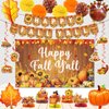 Fall Party Decorations Happy Fall Banner Fall Decorations with Fall Backdrop for Thanksgiving Decorations Friendsgiving Party Decorations Friendsgiving Decorations Thanksgiving Party Supplies