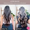 Octocurl Satin Hair Curlers to Sleep In - Heatless Curlers for Overnight Curls, Heatless Hair Curler, Heatless Curls Headband, Hair Curlers No Heat, Hair Rollers, Curlers for Extra Long Hair (Black)
