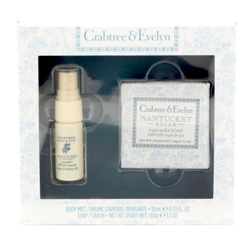 Crabtree & Evelyn Nantucket Briar .33 oz BODY MIST & 3.5 oz BAR SOAP Set