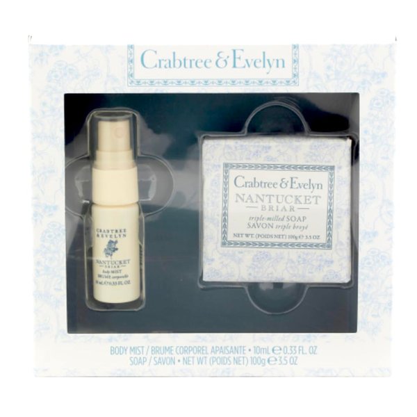 Crabtree & Evelyn Nantucket Briar .33 oz BODY MIST & 3.5 oz BAR SOAP Set