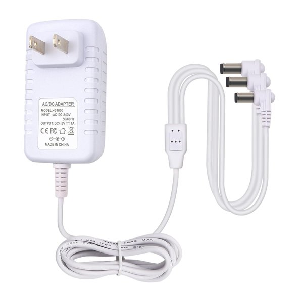 XZGm for Lemax Lighted Accessory 74707 94565 94566 94527 94563 Christmas Halloween Village Lights Spooky Town Accessories Power Supply Charger with 3 Output Jacks