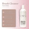 Tammy Taylor Acrylic Nail Brush Cleaner Liquid | Removes Solid Gel Nail Polish, Acrylic Dip Powder | All-in-One Poly Gel Slip Solution + Kolinsky Sable Nail Brush Conditioner, Cleaner & Restorer 16oz