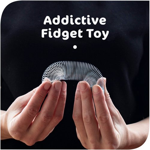 Srenta 1 Inch Mini Metal Coil Spring Silver and Gold Variety Toy, for Parties, Gifts & Birthdays, Pack of 12