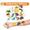 36PCS Reptile Party Favors 24 Tattoos Sticker 12 Stamp Set - Ideal Reptile Themed Birthday Decor Supplies Goodie Bag, Classroom Gifts, Cute Rewards for Girls, Baby Shower Prizes