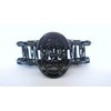 Long acrylic black filigree cut out hair claw clip