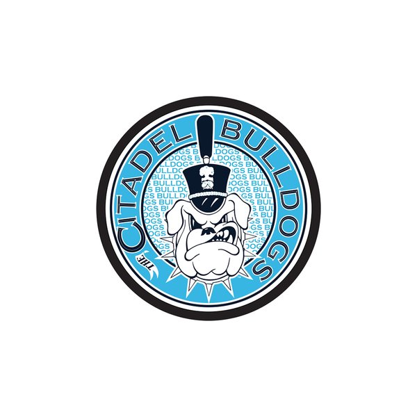 Citadel Bulldogs Hitch Cover (The CITADEL ROUND HITCH COVER (31598))