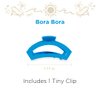 TELETIES - Tiny Open Claw Clip - Strong Grip, Bendable Teeth, Comfortable Cutout Design - Ideal for Kids, Thin, or Fine Hair - For All Hair Textures - Spring Break Collection - Bora Bora
