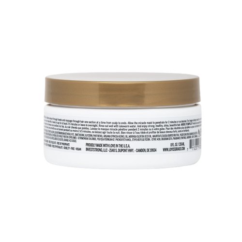 Joyce Giraud 2 Minute Miracle Hair Mask - Restore, Renew, & Repair, Ideal for All Hair Types - Miracle Elixir Collection, 8 Oz.