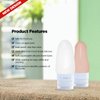 Dot&Dot Leak Proof Travel Bottles for Toiletries - 4 Pack Silicone Travel Toiletry Bottles - Travel Shampoo and Conditioner Bottles with TSA Quart Bag - 1 oz Travel Size Bottles