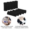 FULANDL 40PCS Finger Sleeves, Thumb Splint Brace Support Elastic Compression Protector for Sports, Perfect for Relieving Pain Calluses Arthritis Knuckle (black)